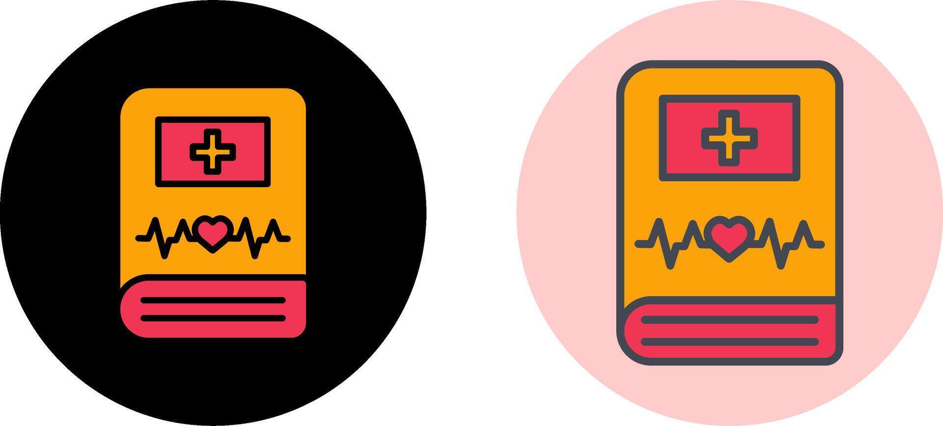 Medical Book Icon Design vector