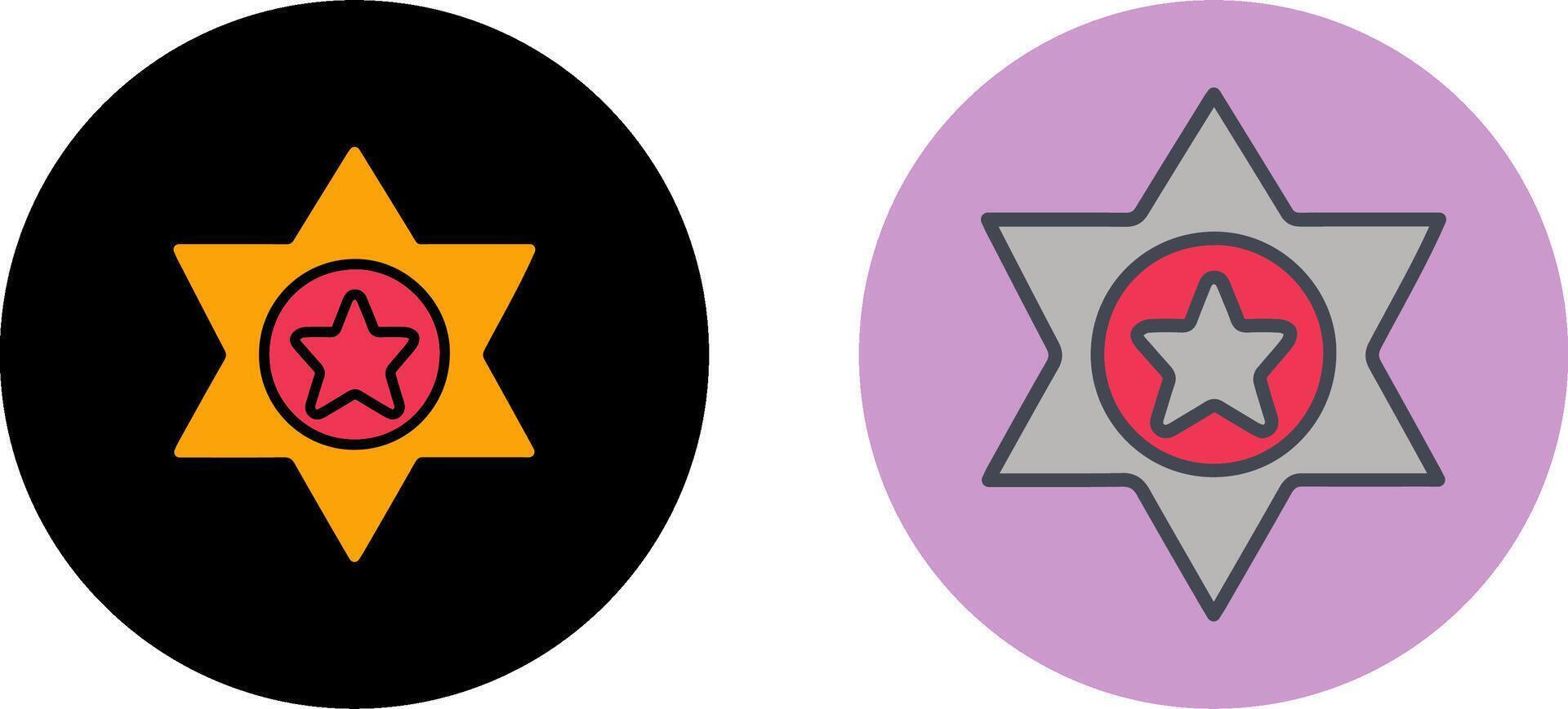 Sheriff Icon Design vector