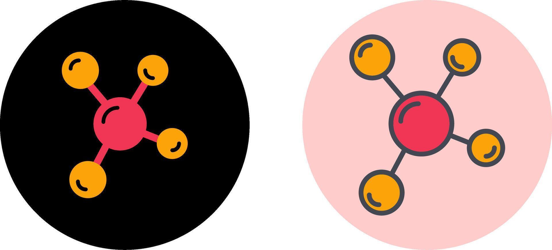 Molecule Icon Design vector