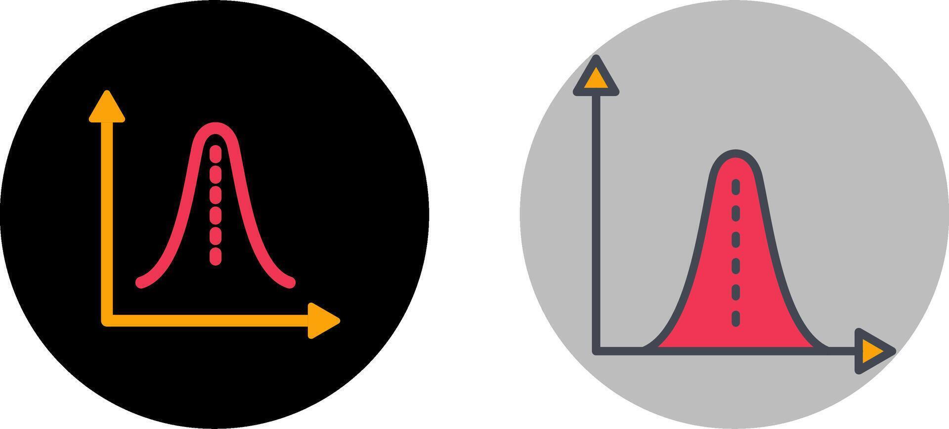 Histogram Icon Design vector