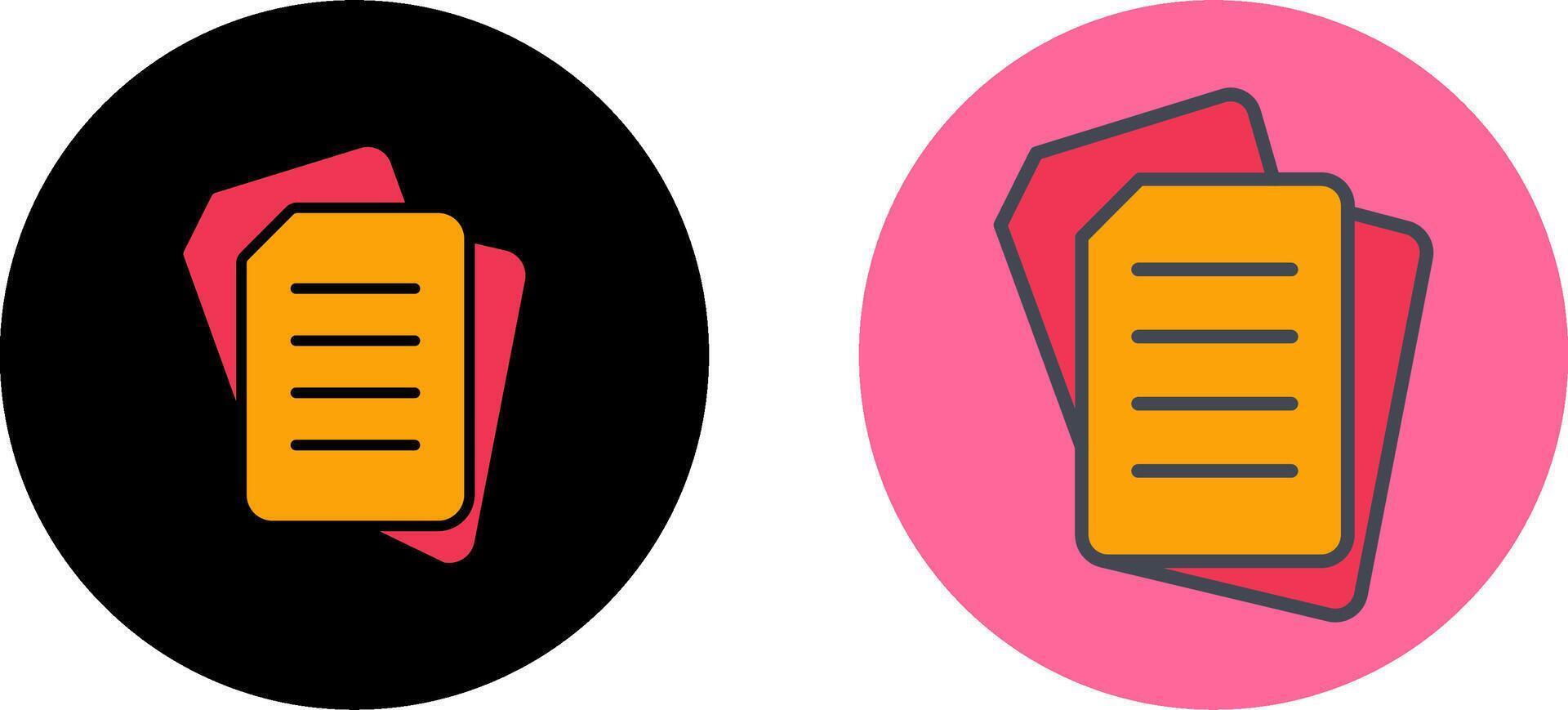 Document Icon Design vector