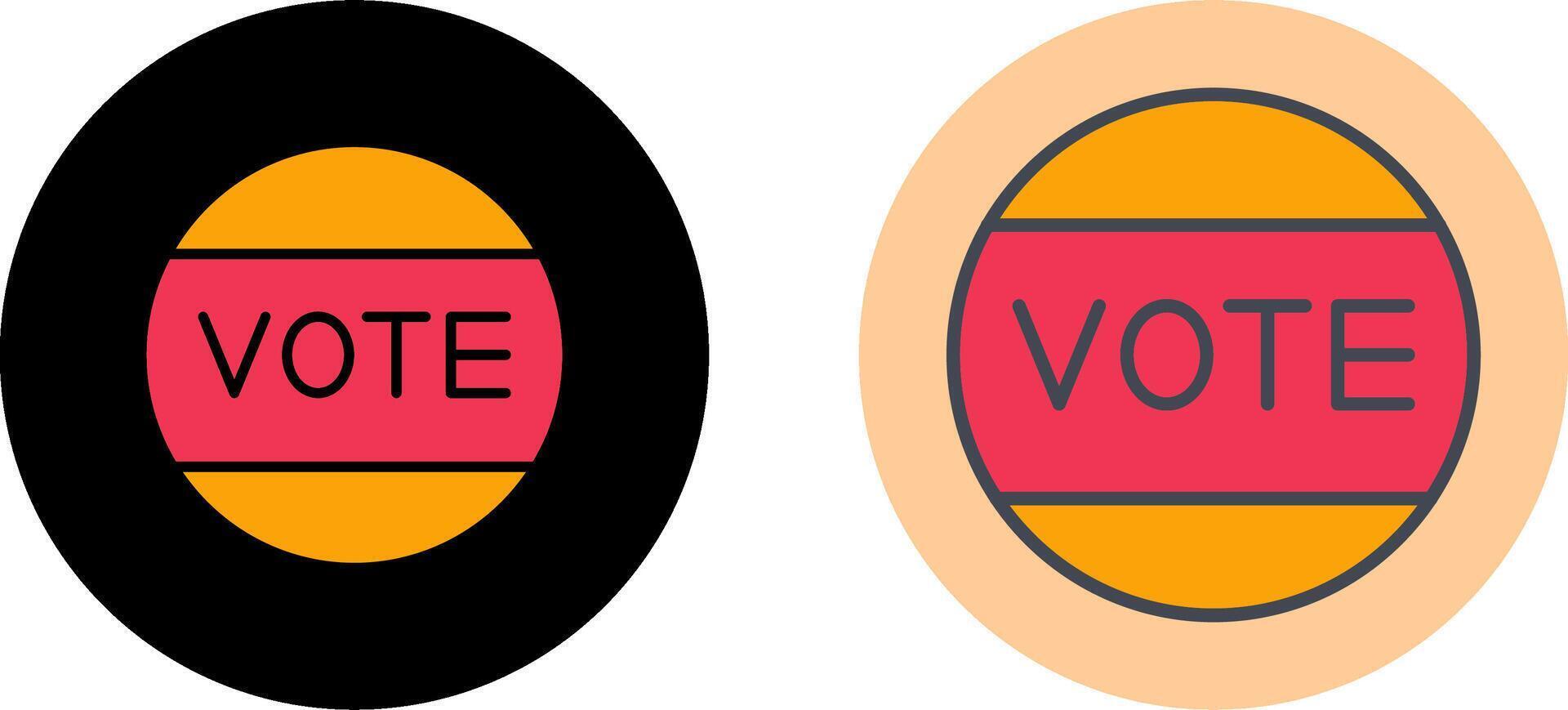 diseño de icono de voto vector