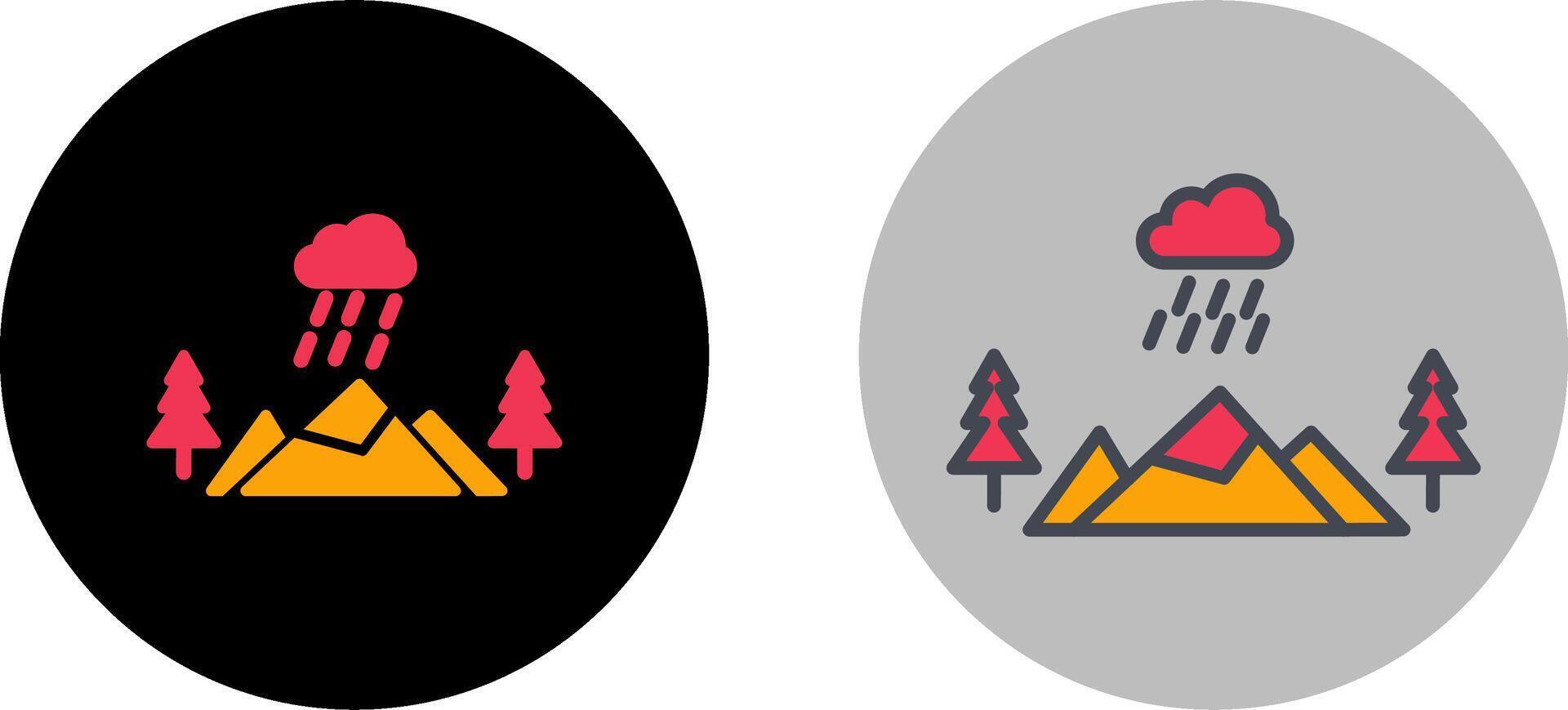 Mountain Icon Design vector