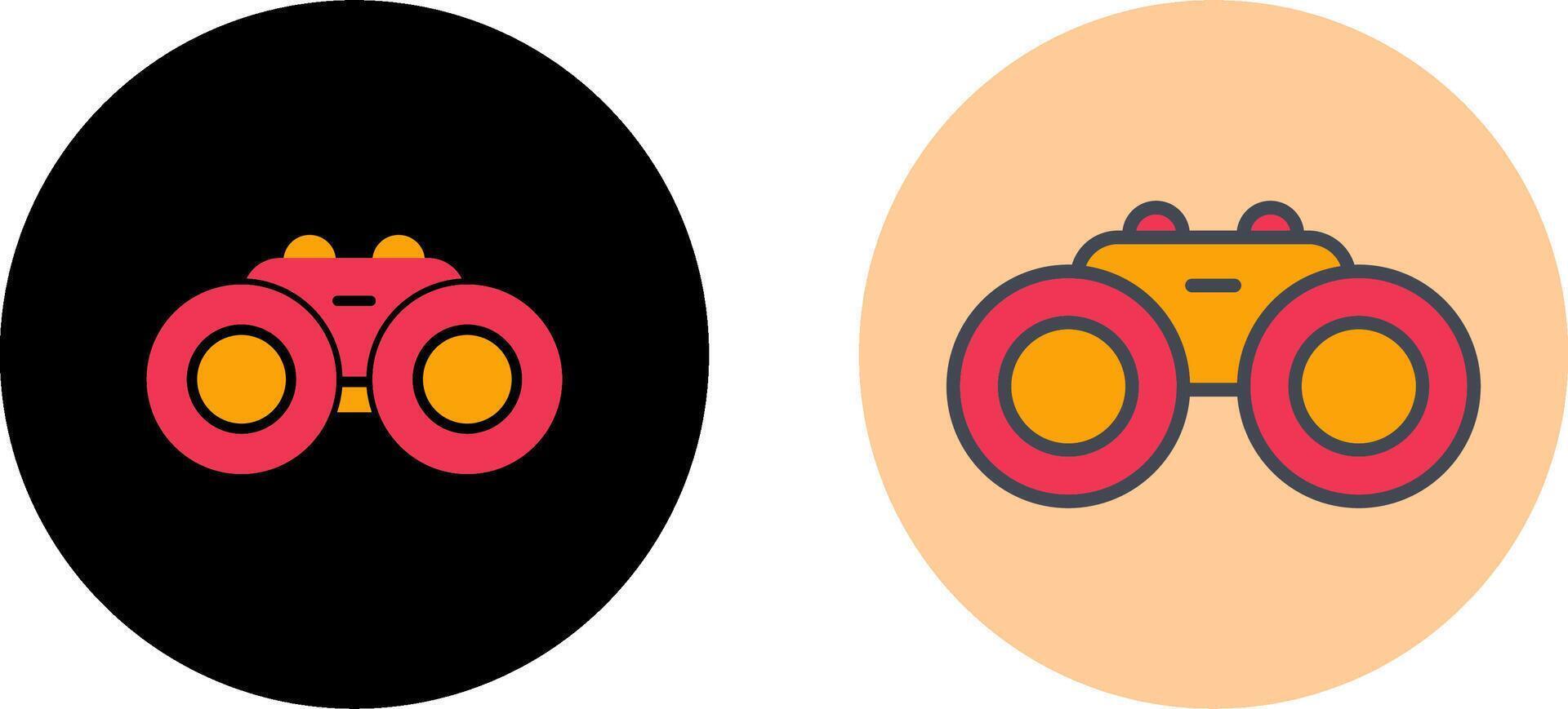 Binocular Icon Design vector