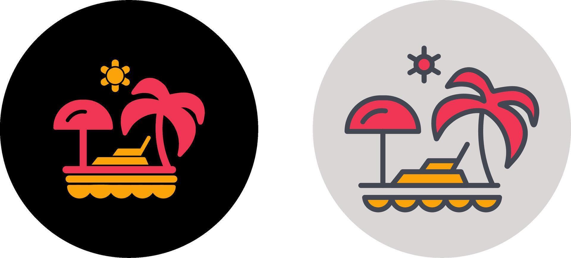 Vacation Spots Icon Design vector
