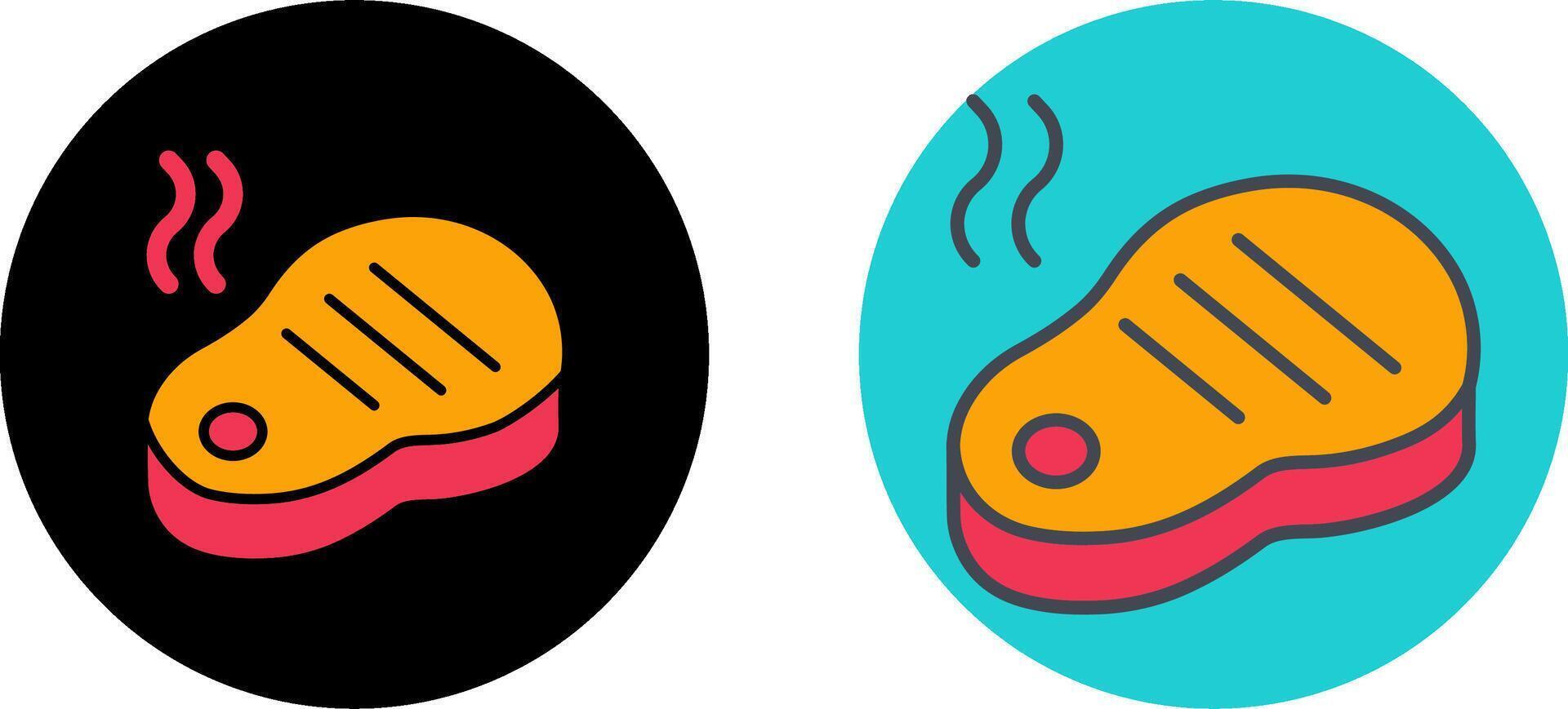 Steak Icon Design vector