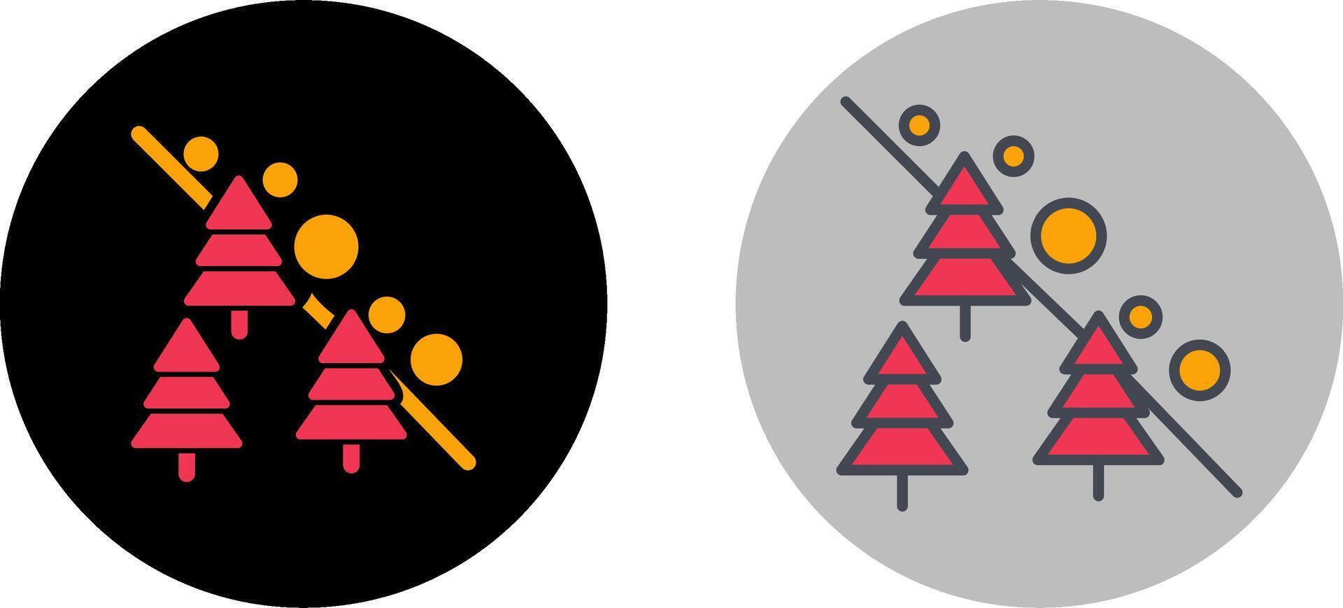Avalanche Icon Design vector