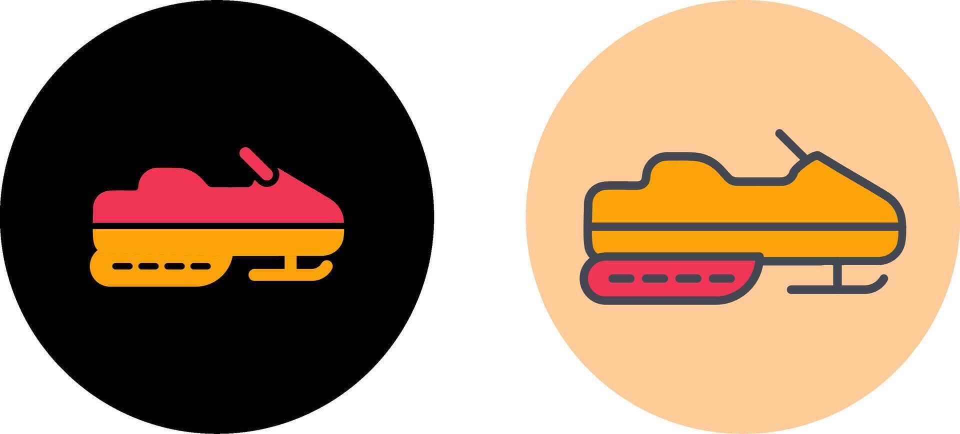 Snowmobile Icon Design vector