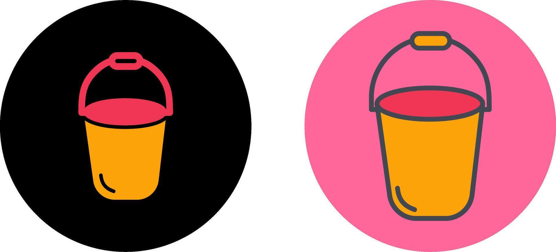 Bucket Icon Design vector