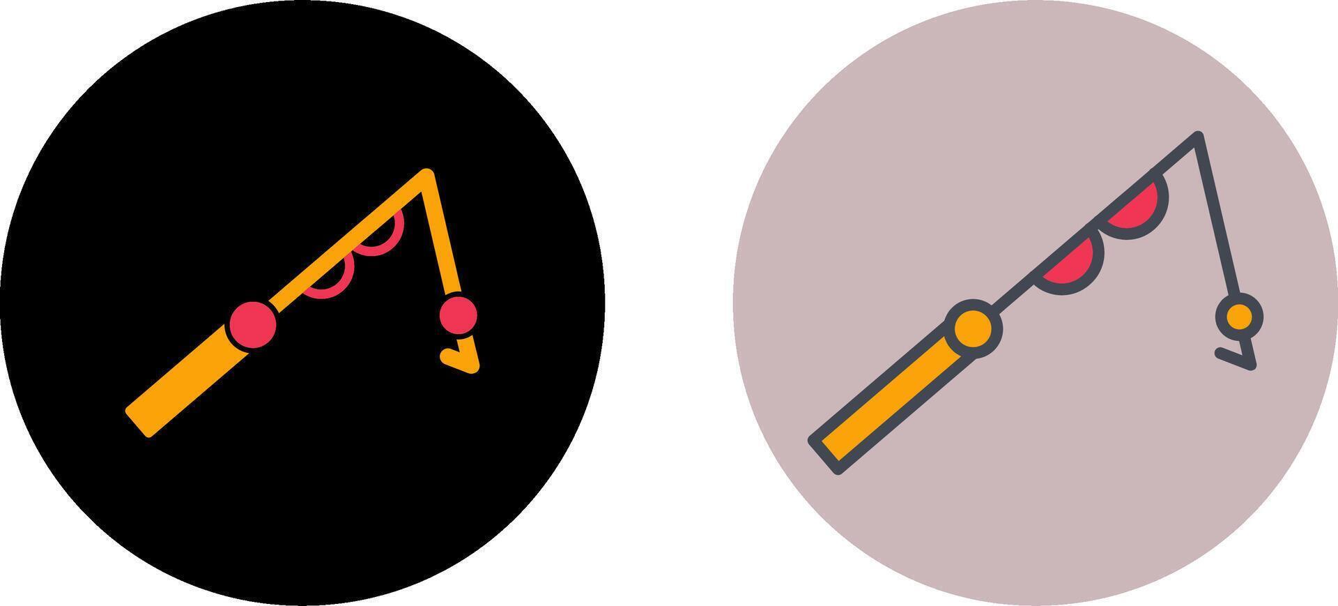 Fishing Pole Icon Design vector
