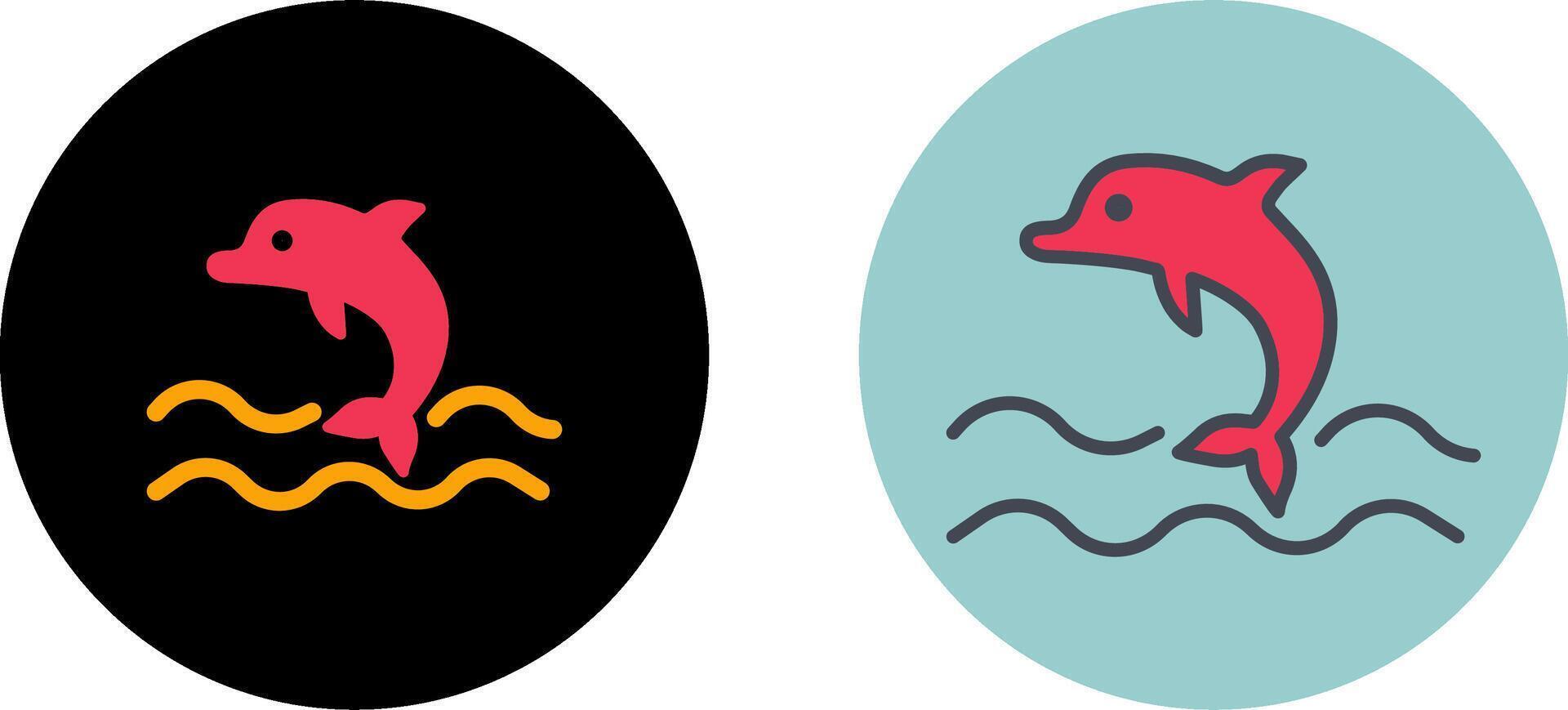 Dolphin Icon Design vector