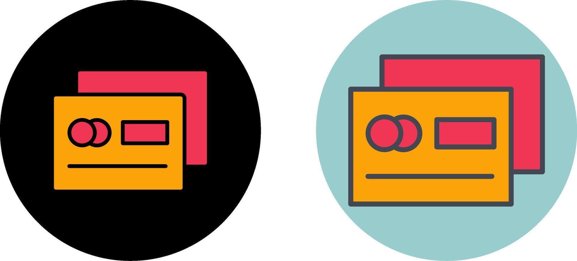 ATM Card Icon Design vector