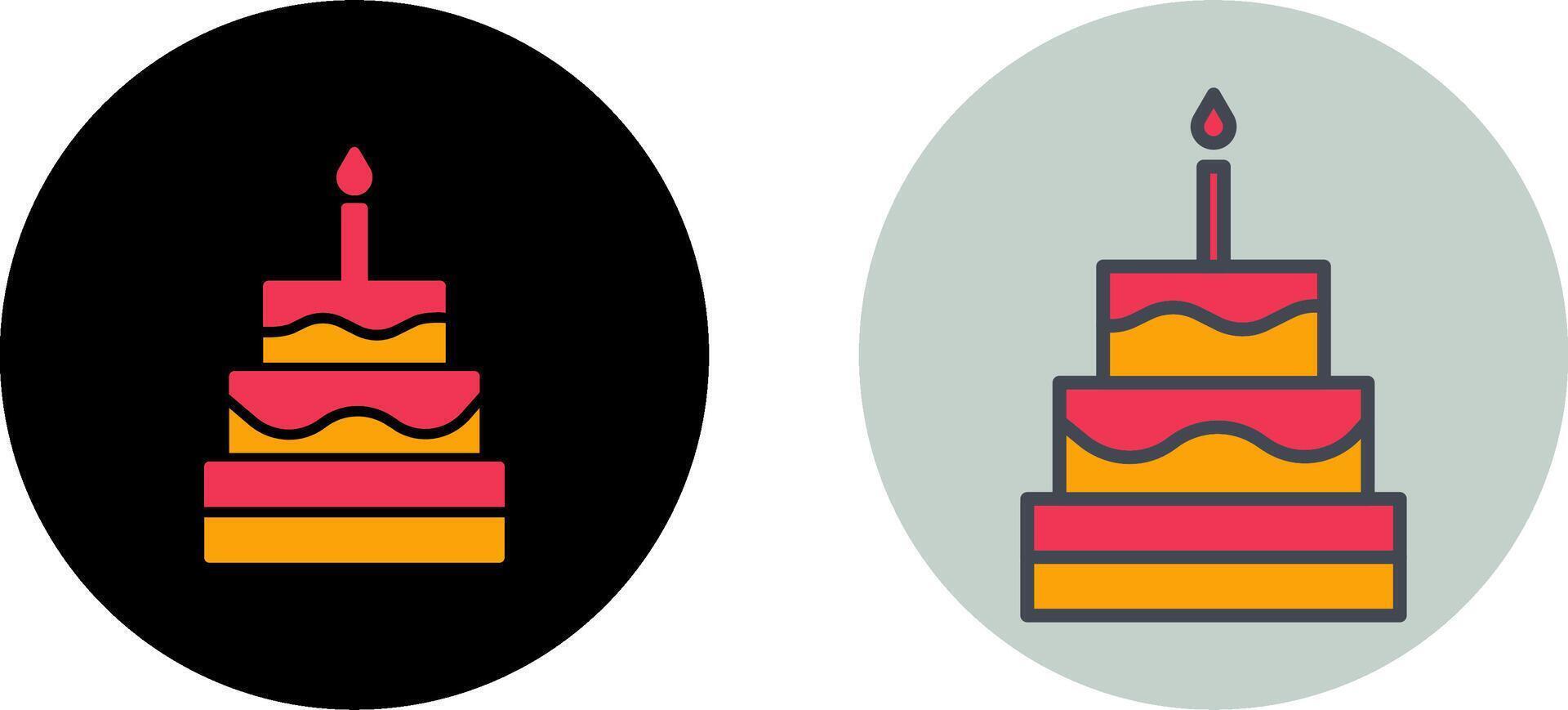 Cake Icon Design vector