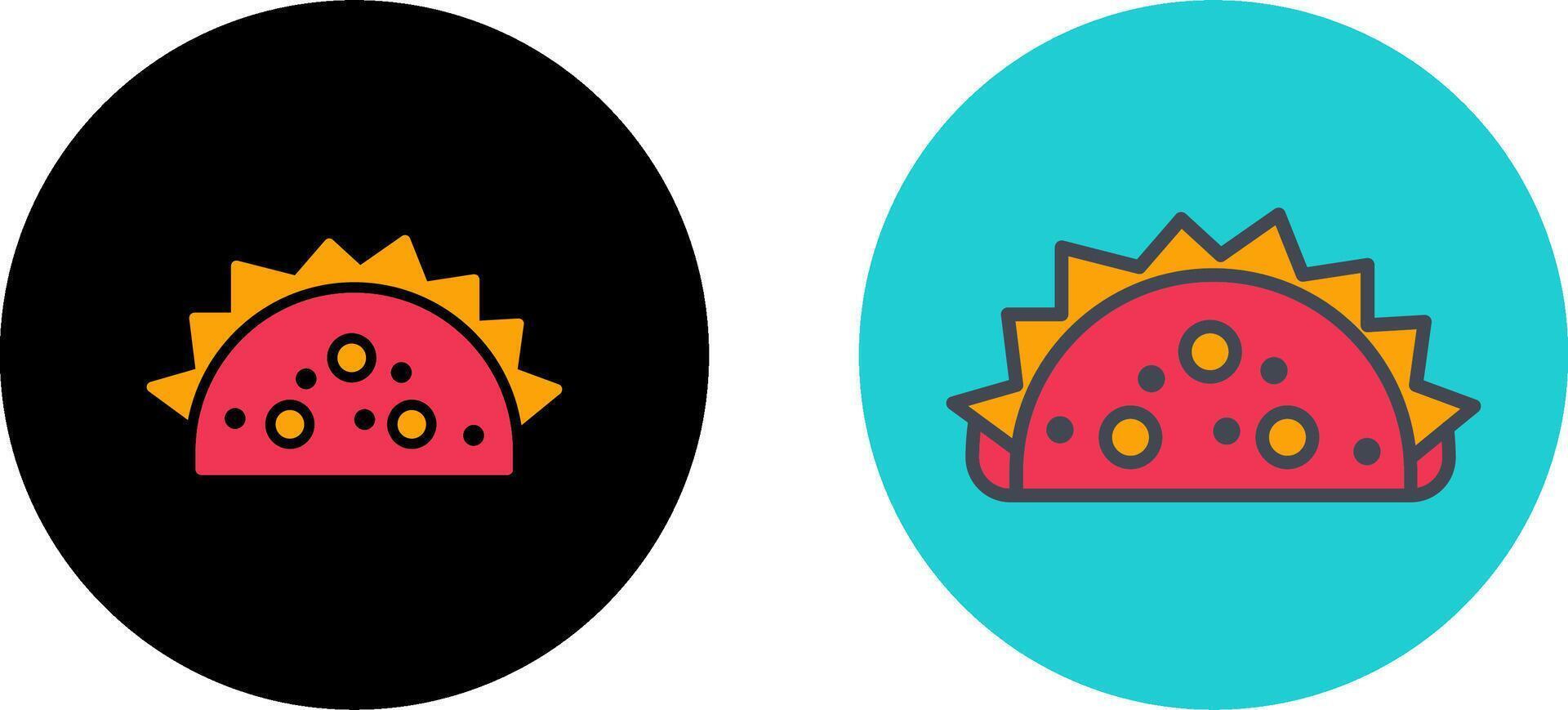 Tacos Icon Design vector