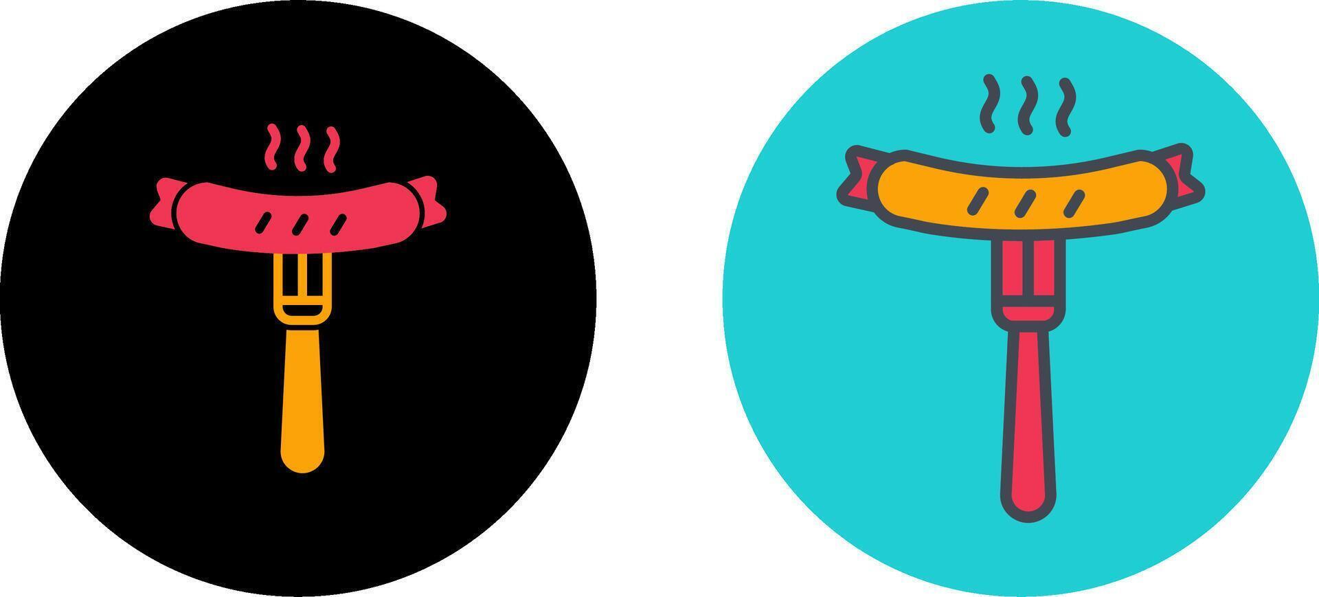 Sausage Icon Design vector