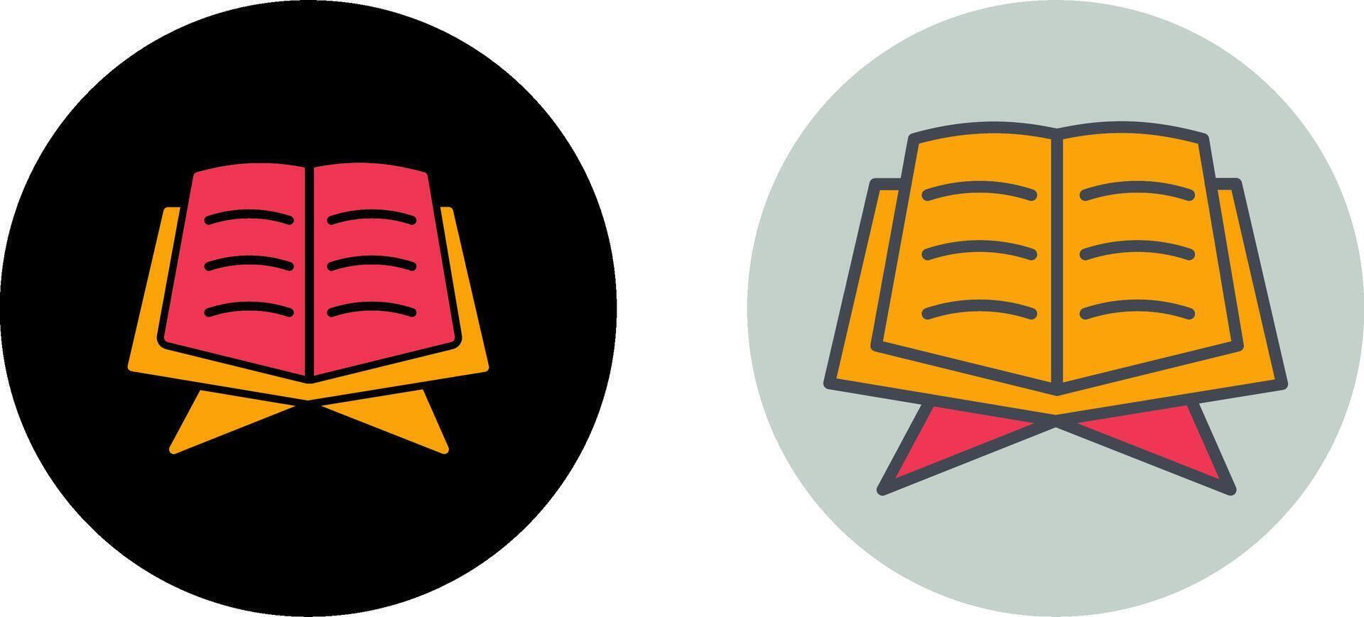 Holy Book Icon Design vector