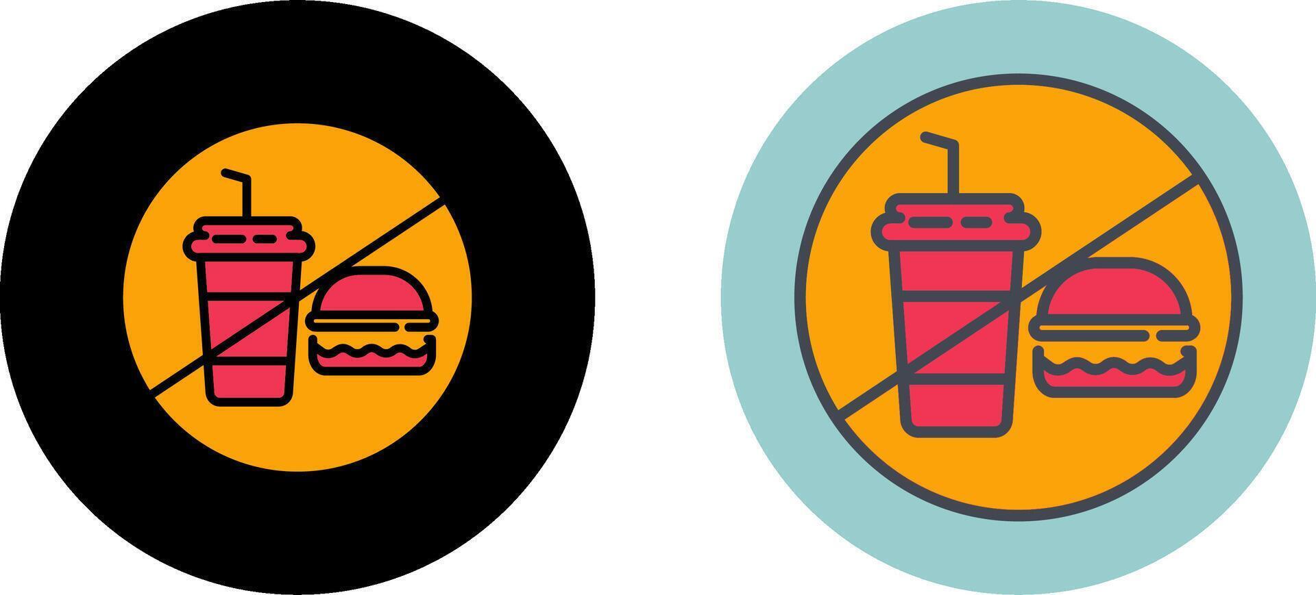 No Food Icon Design vector