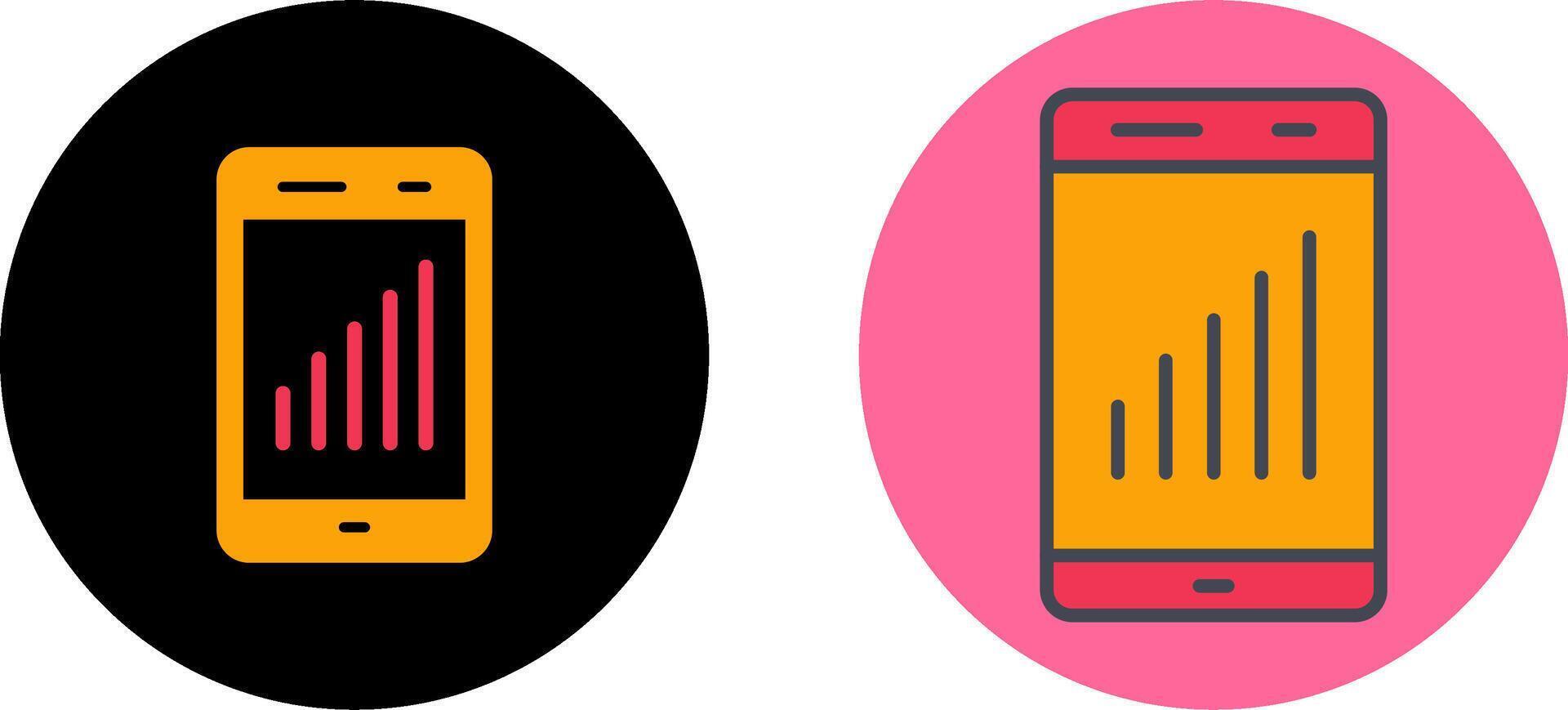 Cell Signal Icon Design vector