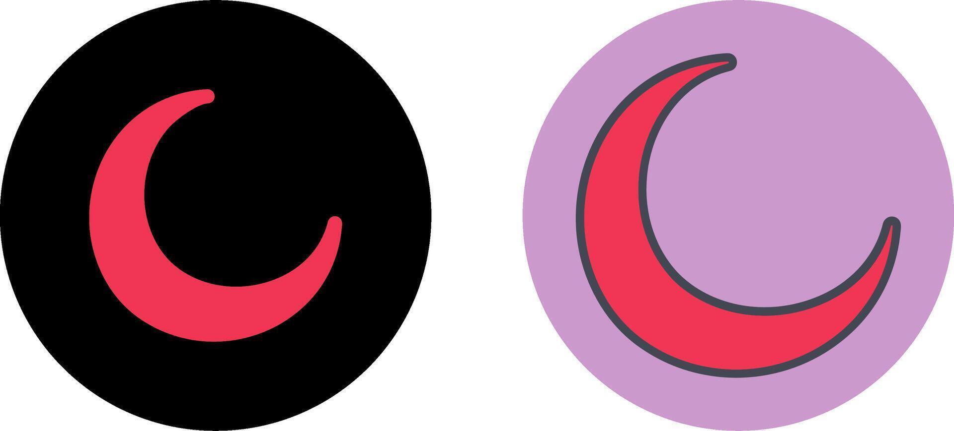 New Moon Icon Design vector