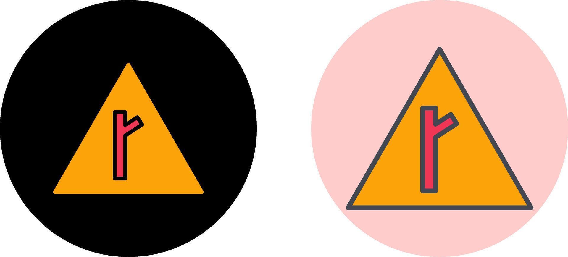 Road Sign Icon Design vector