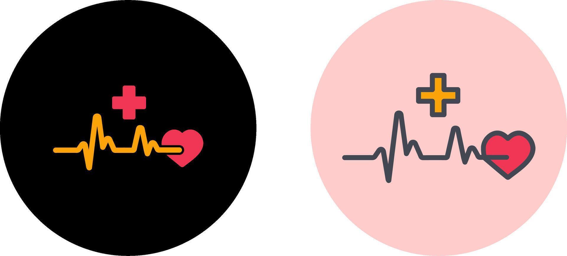 Heart Attack Icon Design vector