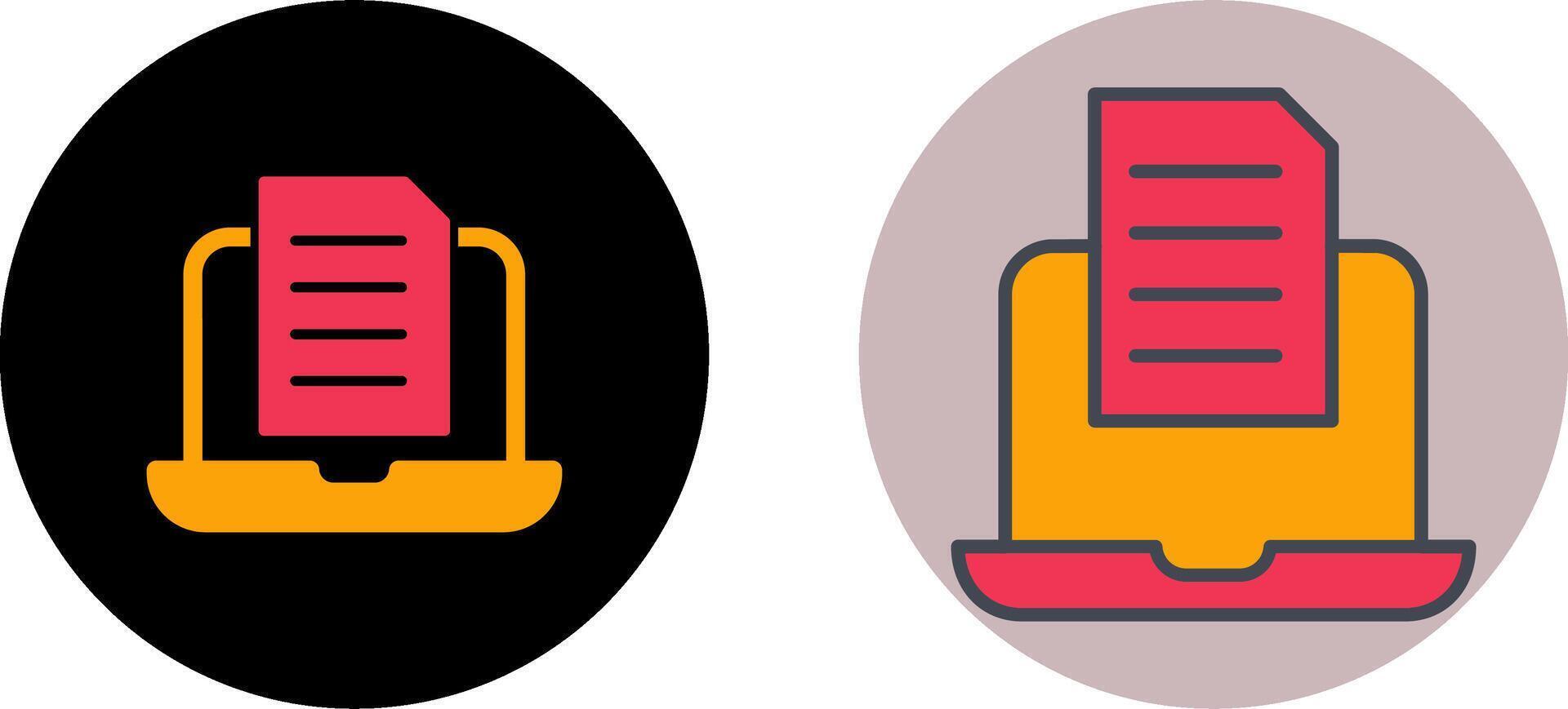 Document Icon Design vector
