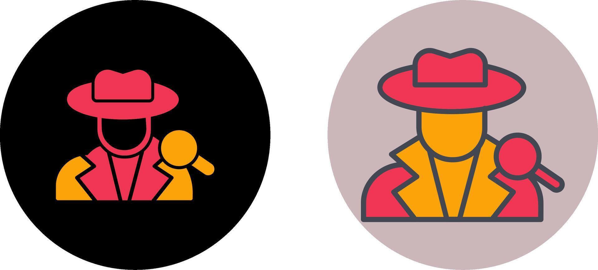 Detective Icon Design vector