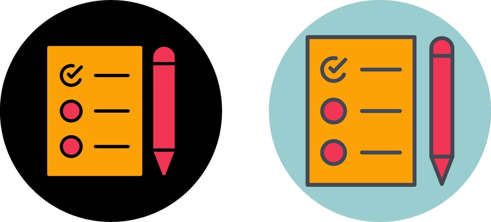 Task List Icon Design vector