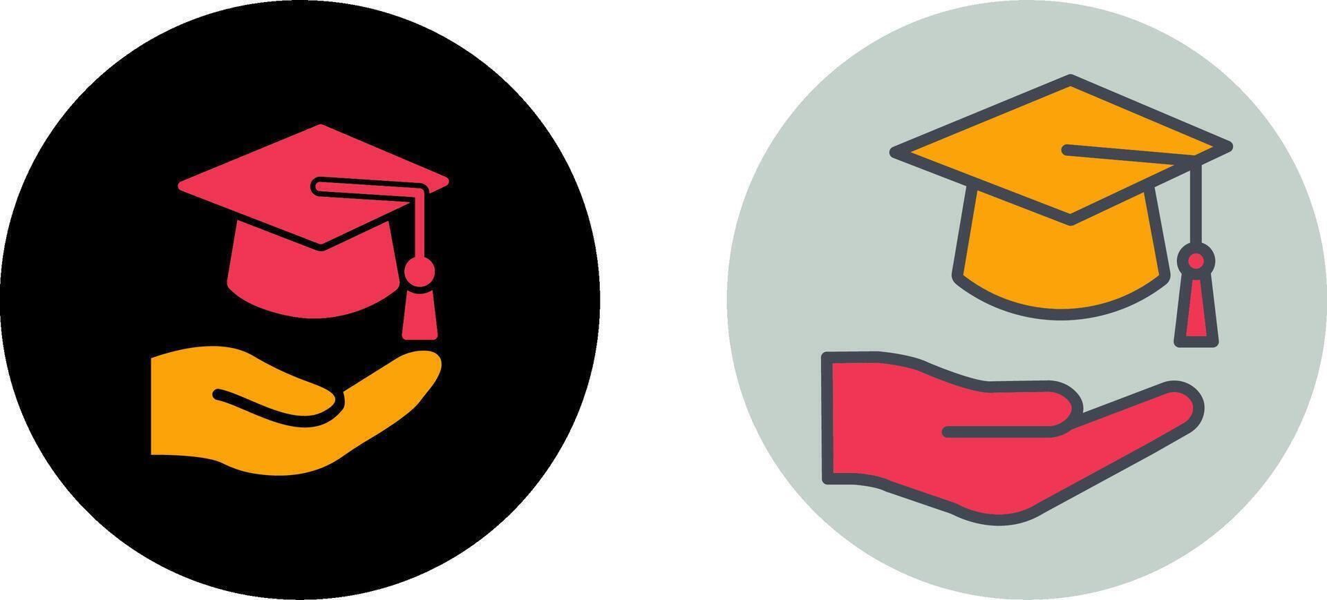 Graduation Hat Icon Design vector