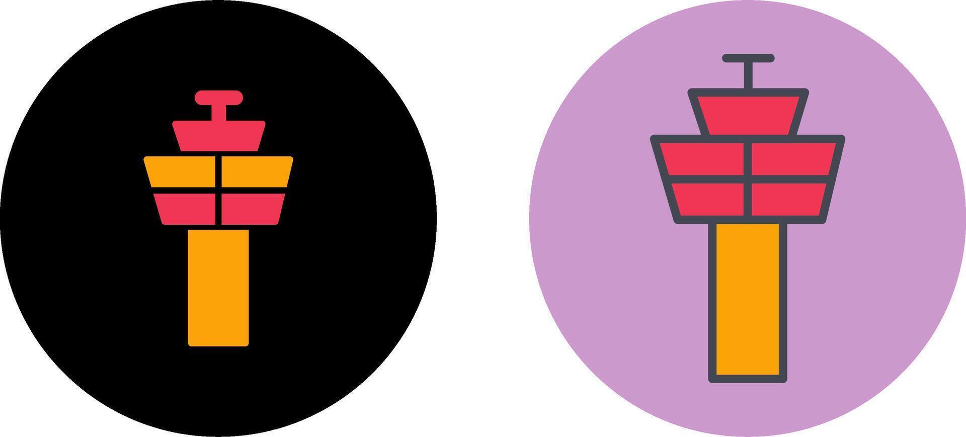 Control Tower Icon Design vector