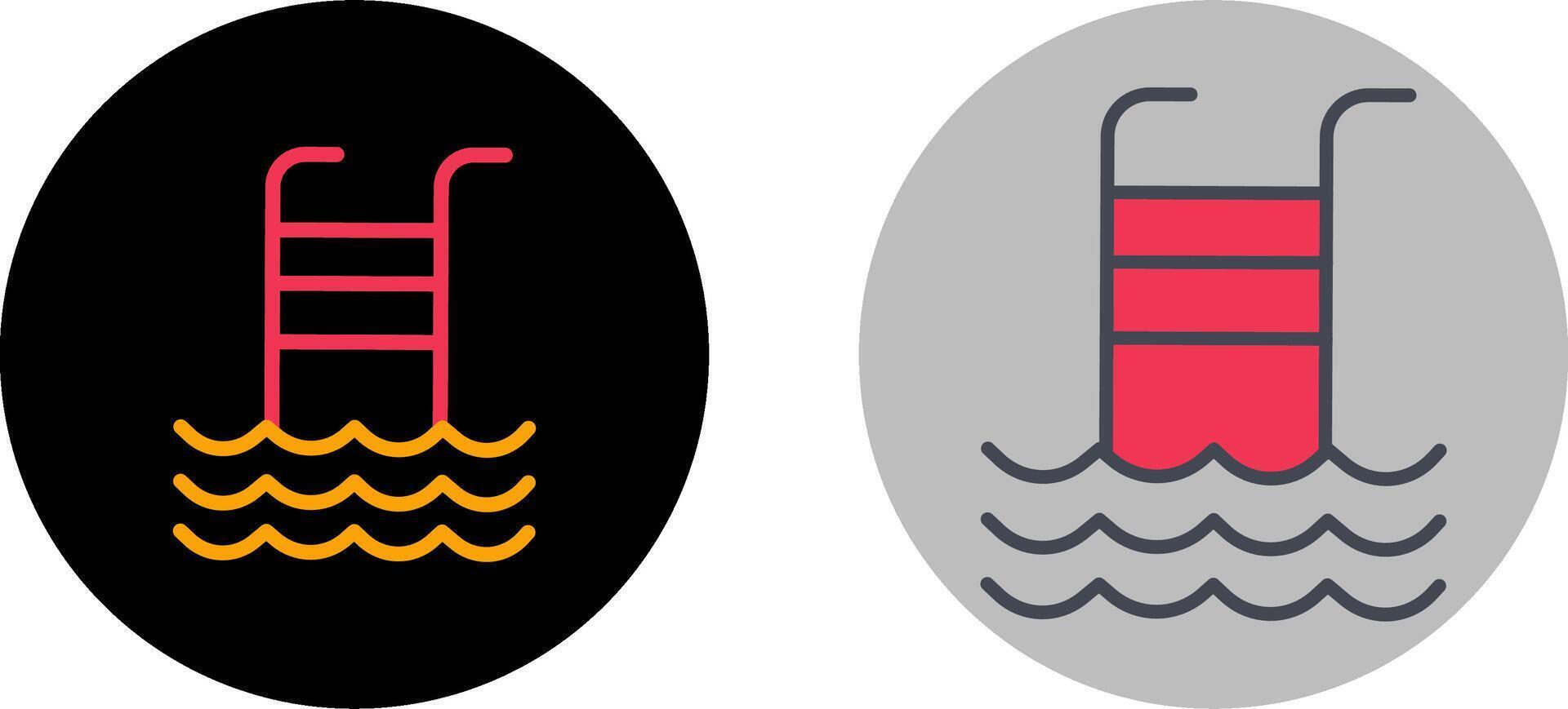 Swimming Pool Icon Design vector