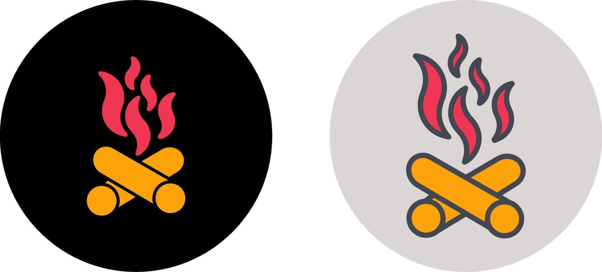 Bonfire Icon Design vector