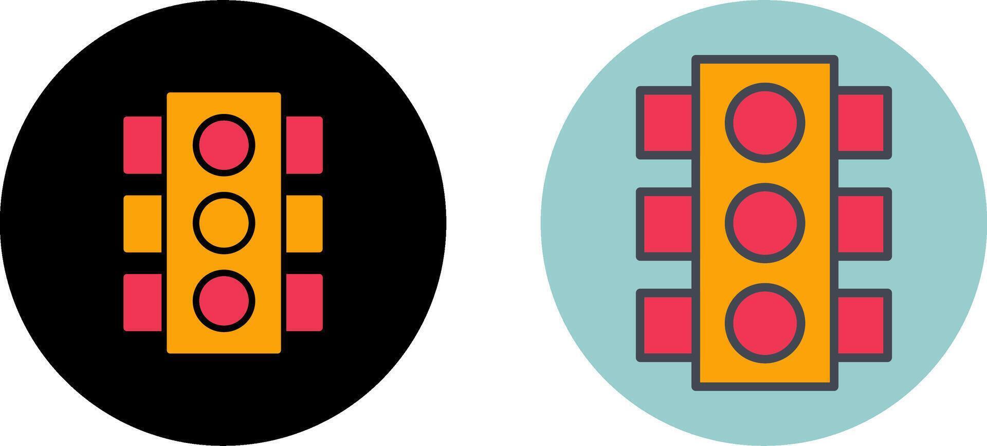 Traffic Light Icon Design vector