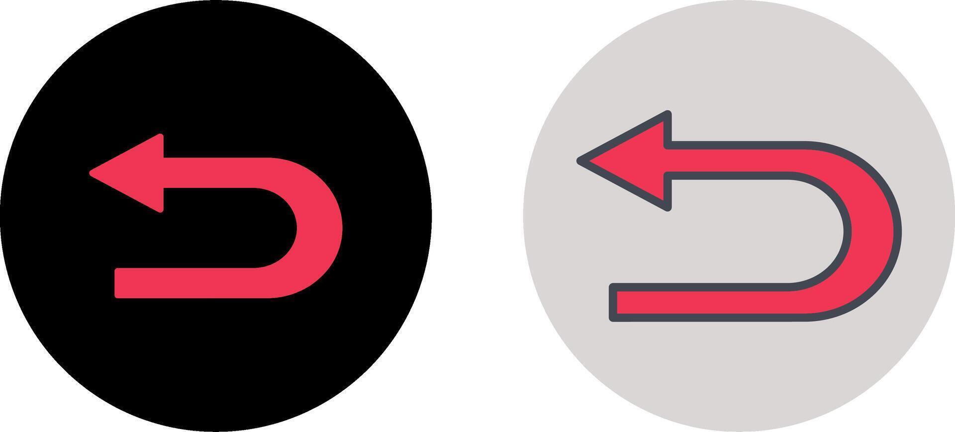 Arrow Back Icon Design vector