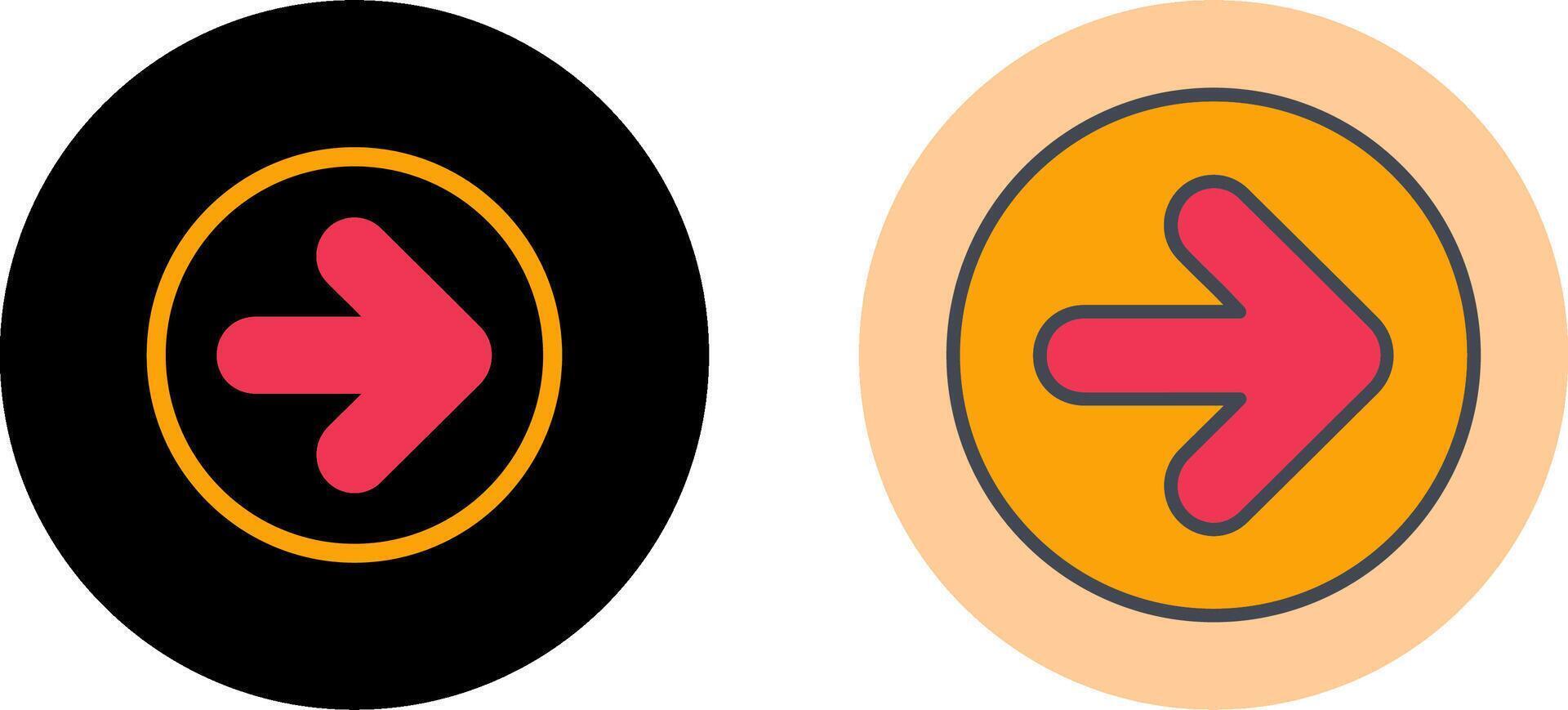 To Right Icon Design vector