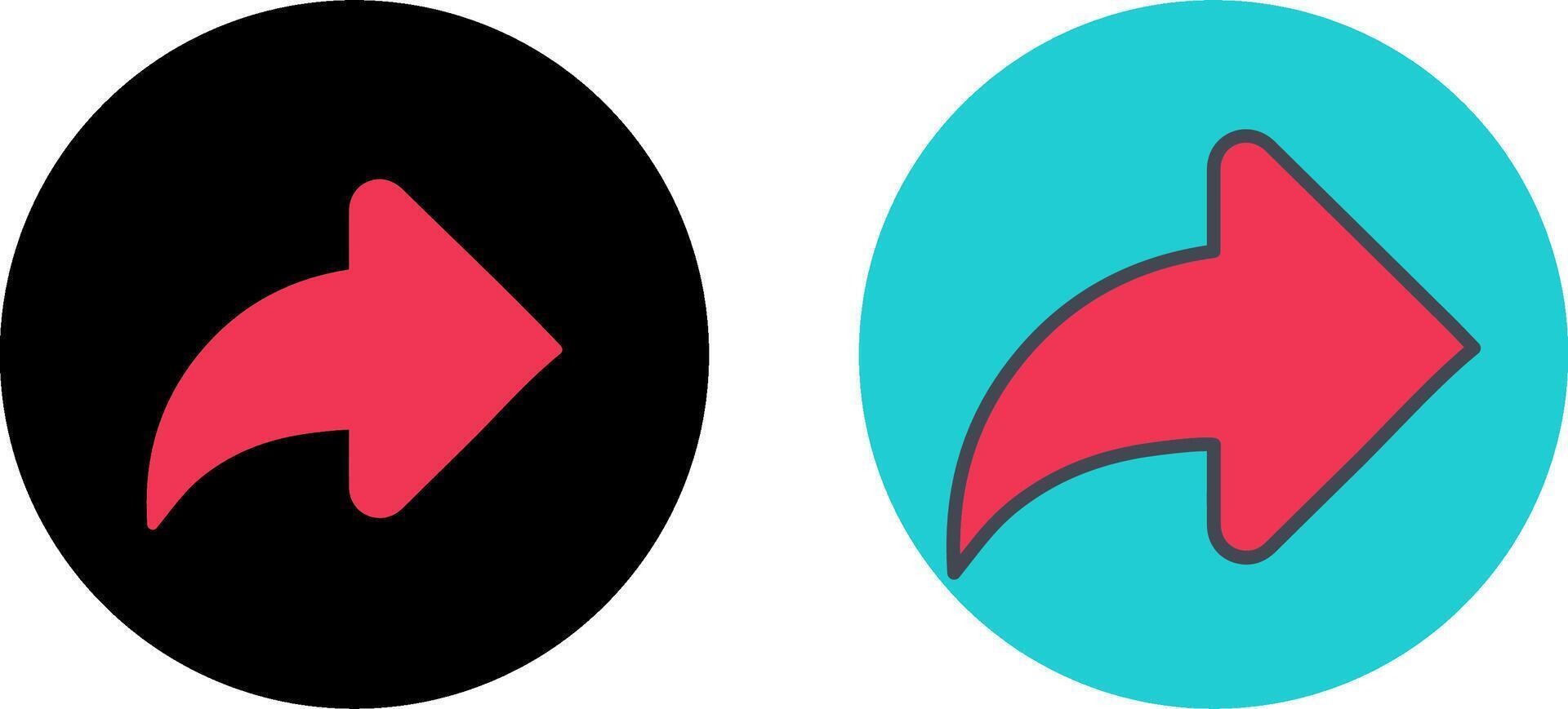 Right Back Arrow Icon Design vector