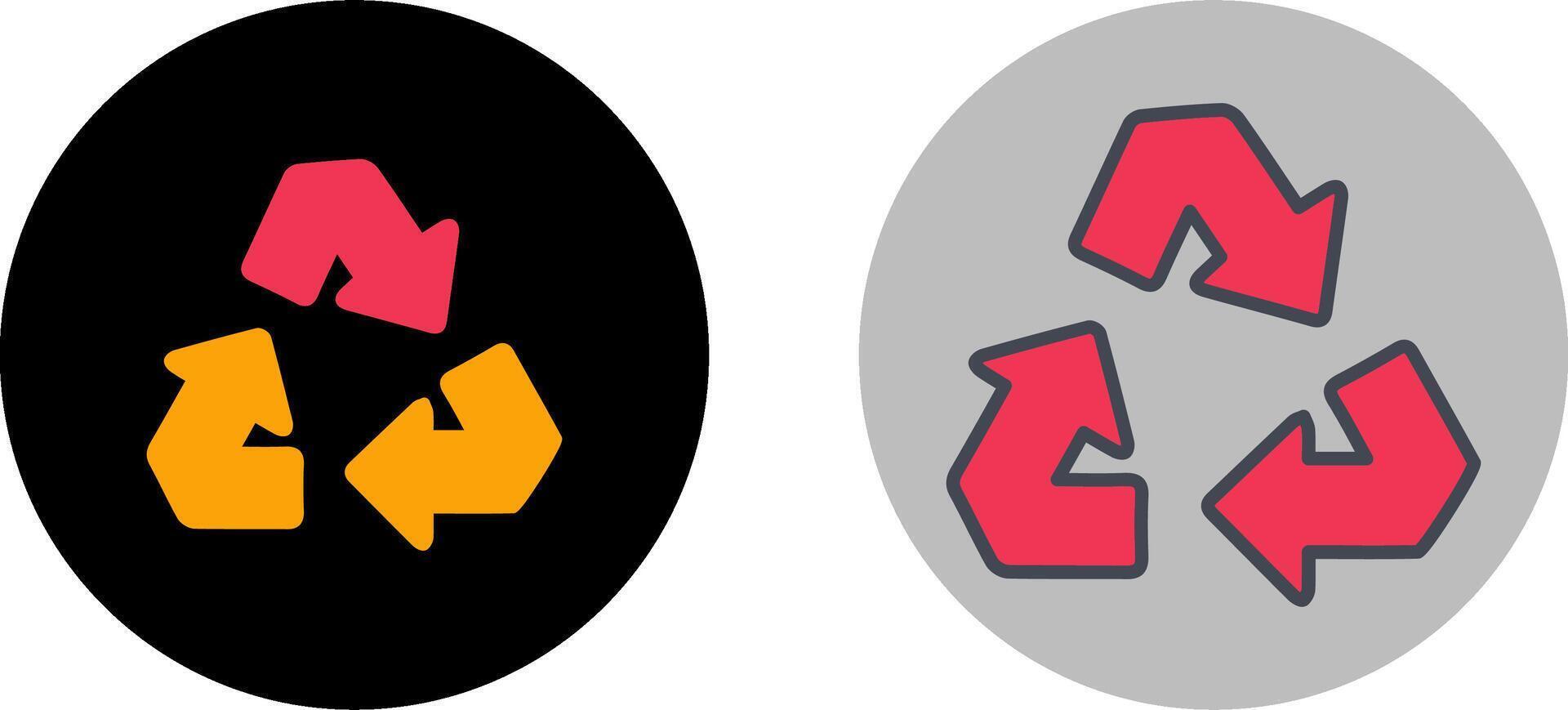 Recycle Arrow Icon Design vector