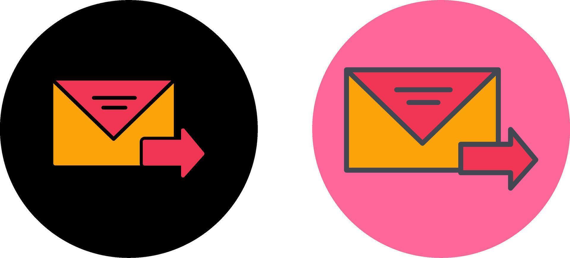 Send Message Icon Design vector