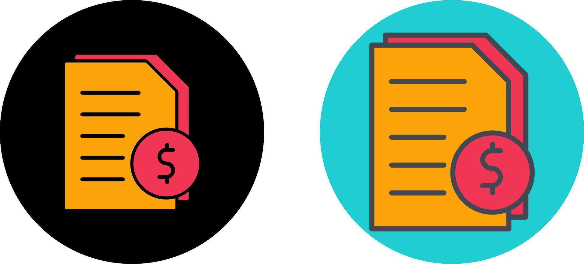 Invoices Icon Design vector