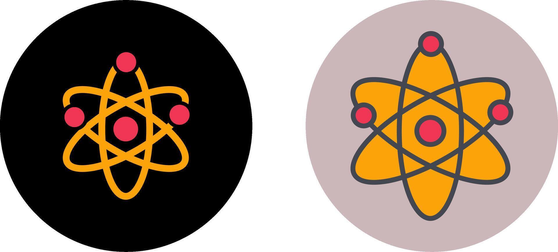 Atom Icon Design vector