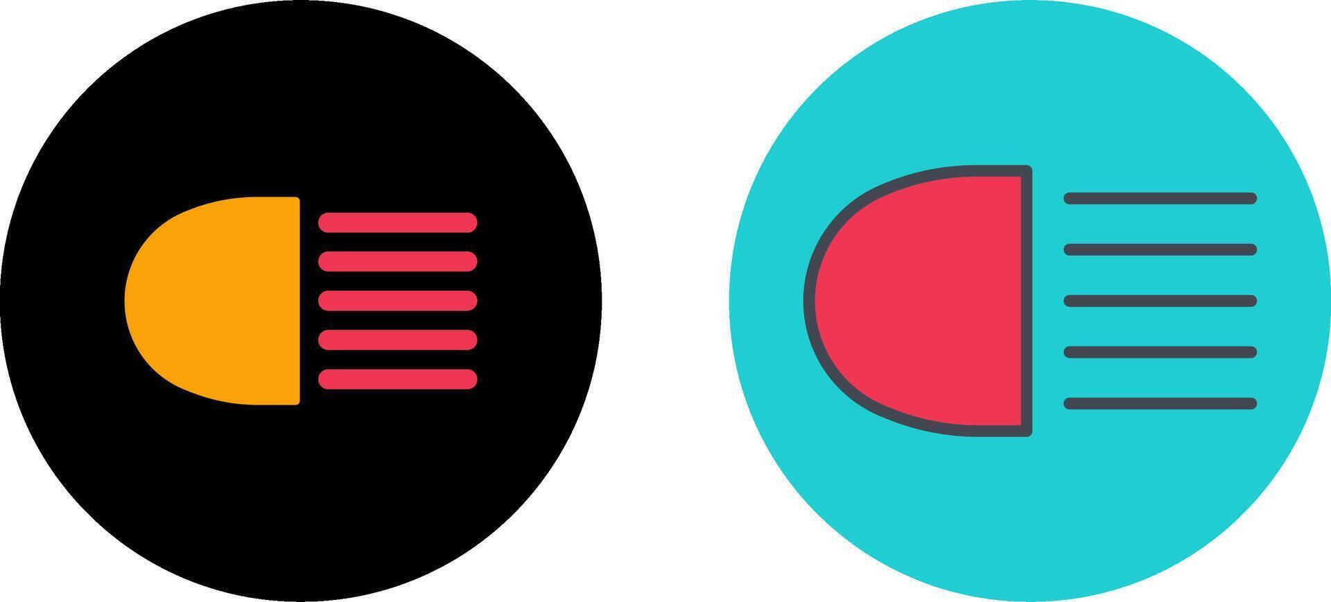 Headlight Icon Design vector