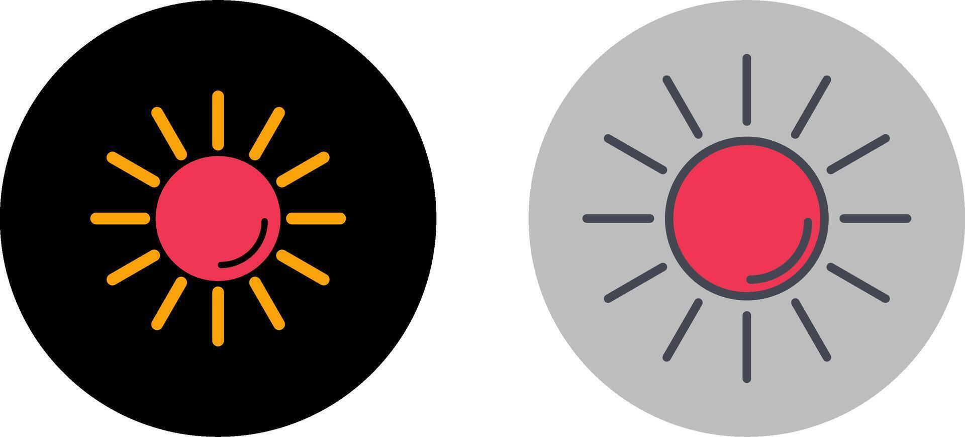 UV Radiation Icon Design vector