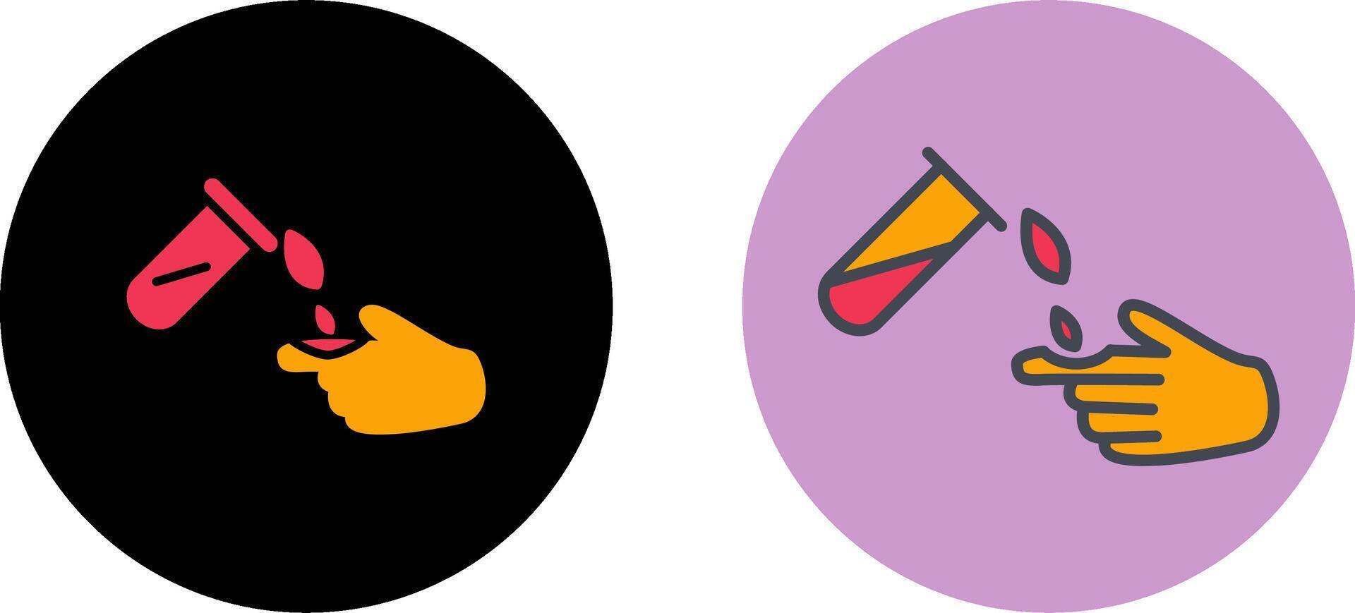 Corrosive Hazard Icon Design vector