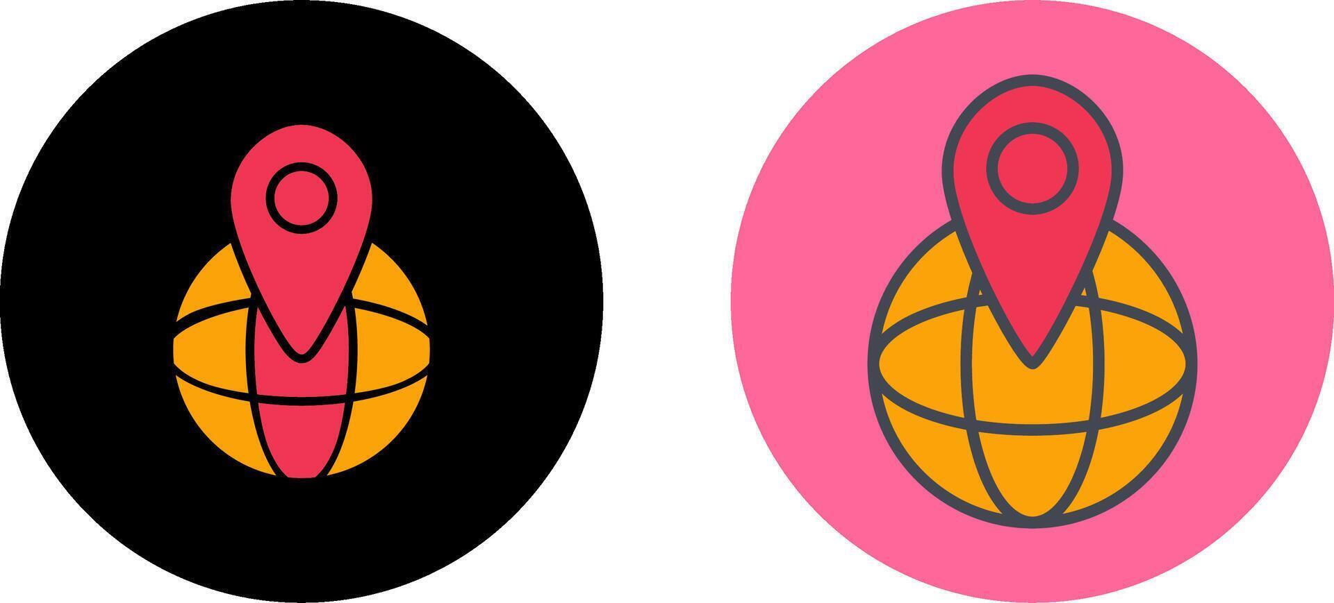 Global Locations Icon Design vector