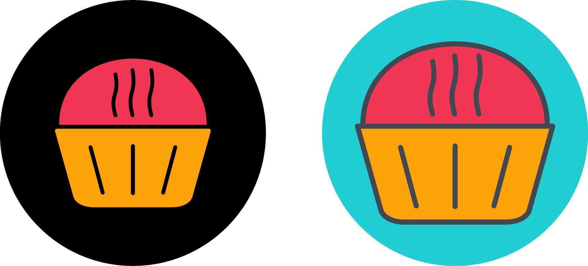 Cream Muffin Icon Design vector