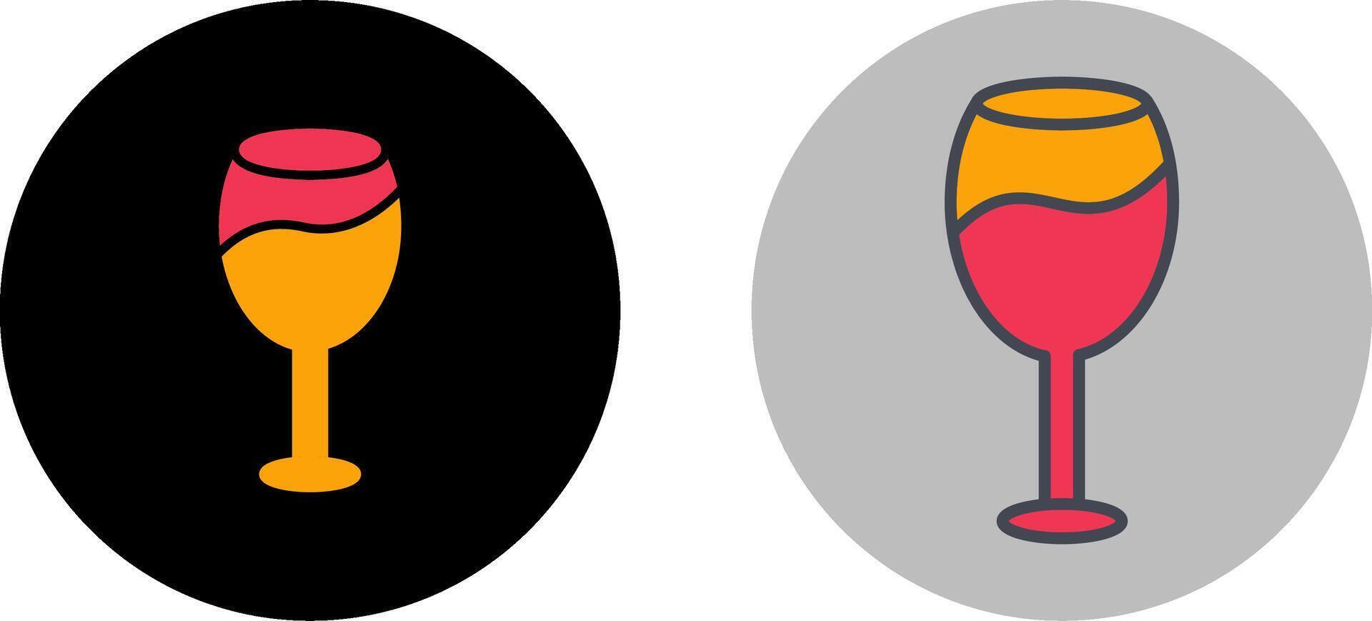 Wine Glass Icon Design vector