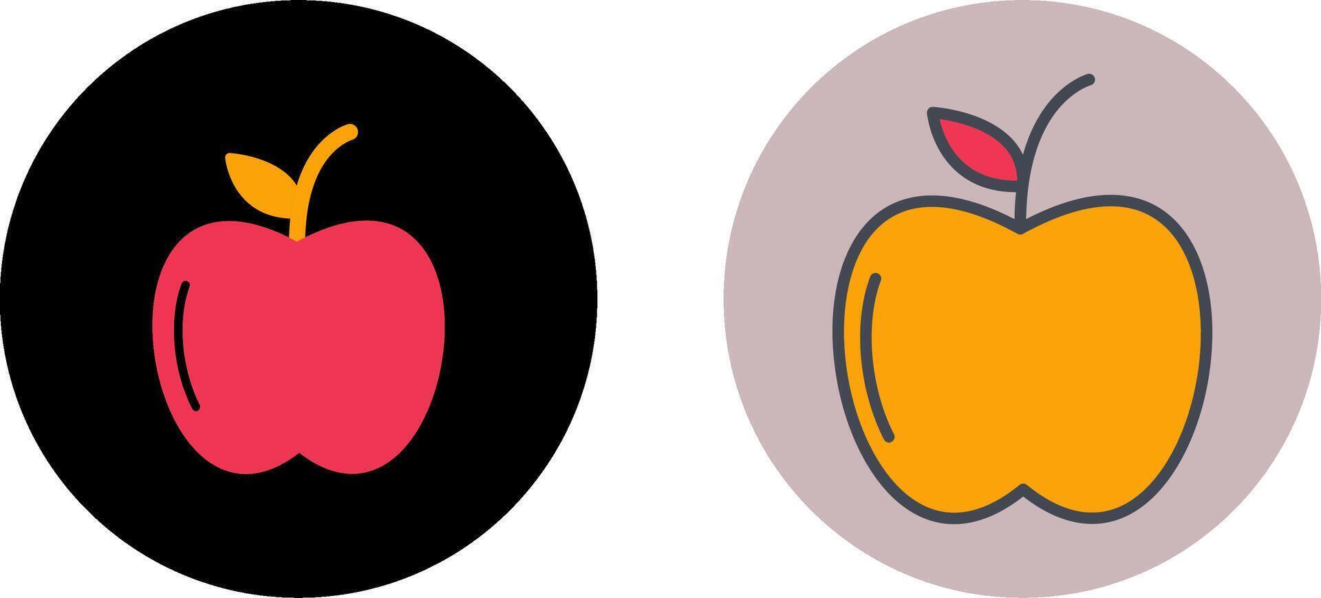 diseño de icono de manzanas vector