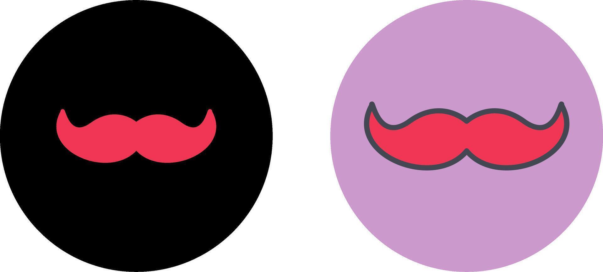 Moustache II Icon Design vector