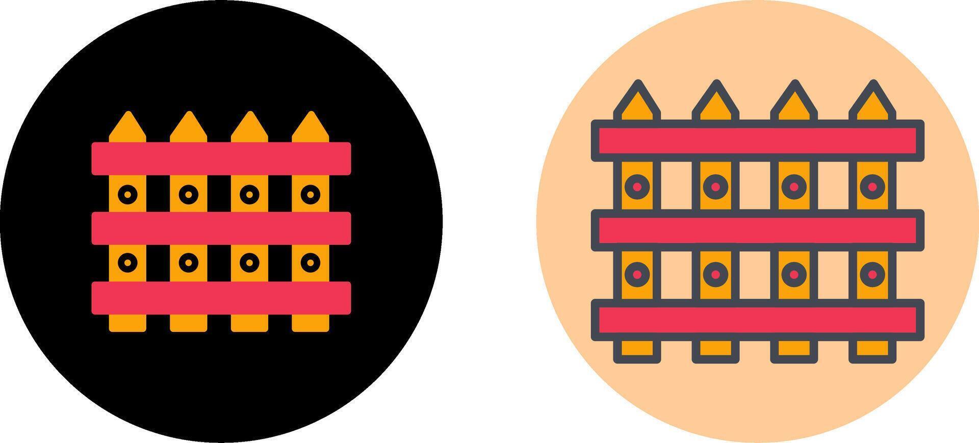 Fence Icon Design vector