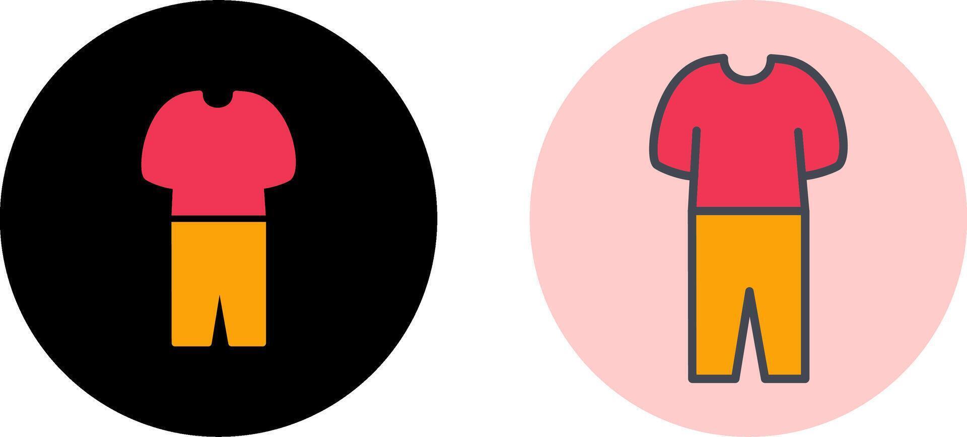 Pyjamas Suit Icon Design vector